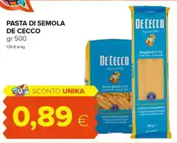 Tigre Pasta di semola DE CECCO offerta