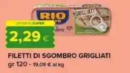 Tigre Rio mare filetti di sgombro grigliati offerta