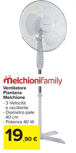 Carrefour Market Ventilatore Piantana Melchione offerta