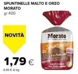 Tigre Spuntinelle malto e orzo MORATO offerta