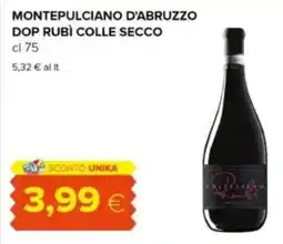 Tigre Montepulciano d'abruzzo DOP RUBÌ COLLE SECCO offerta