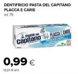 Tigre Dentifricio pasta del capitano placca e carie offerta