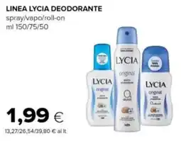 Tigre Linea lycia deodorante spray/vapo/roll-on offerta