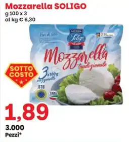 Prix Quality Mozzarella SOLIGO offerta