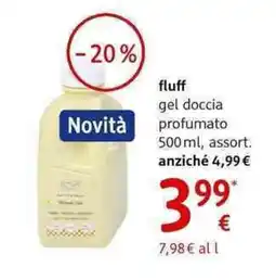 dm drogerie markt fluff gel doccia profumato offerta
