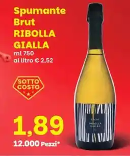 Prix Quality Spumante Brut RIBOLLA GIALLA offerta