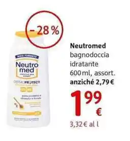 dm drogerie markt Neutromed bagnodoccia idratante offerta