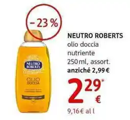 dm drogerie markt NEUTRO ROBERTS olio doccia nutriente offerta
