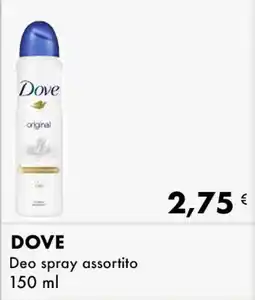 Iper Tosano DOVE Deo spray offerta