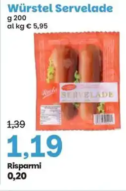 Prix Quality Würstel Servelade offerta