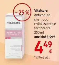 dm drogerie markt Vitalcare Anticaduta shampoo rivitalizzante e fortificante offerta