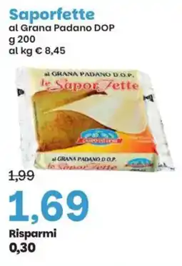Prix Quality Saporfette al Grana Padano DOP offerta