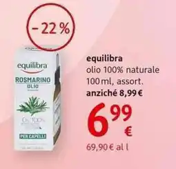 dm drogerie markt equilibra olio 100% naturale offerta