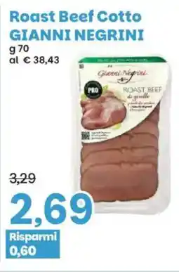 Prix Quality Roast Beef Cotto GIANNI NEGRINI offerta