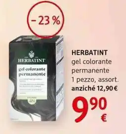 dm drogerie markt HERBATINT gel colorante permanente offerta