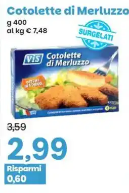 Prix Quality VIS Cotolette di Merluzzo offerta