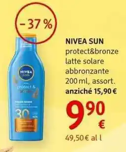 dm drogerie markt NIVEA SUN protect&bronze latte solare abbronzante offerta