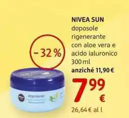 dm drogerie markt NIVEA SUN doposole rigenerante con aloe vera e acido ialuronico offerta