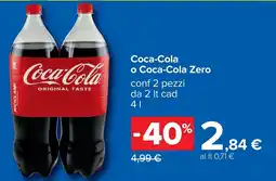 Carrefour Coca-Cola o Coca-Cola Zero offerta