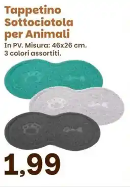 Prix Quality Tappetino Sottociotola per Animali offerta