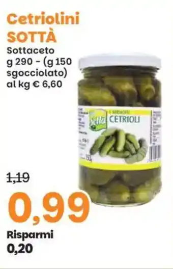 Prix Quality Cetriolini SOTTÀ offerta