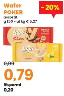 Prix Quality Wafer POKER offerta