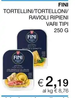 Coop FINI TORTELLINI/TORTELLONI RAVIOLI RIPIENI offerta