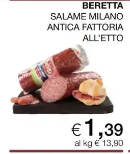 Coop BERETTA SALAME MILANO ANTICA FATTORIA ALL’ETTO offerta