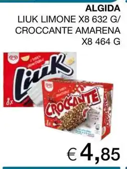 Coop ALGIDA LIUK LIMONE X8 632 G / CROCCANTE AMARENA X8 464 G offerta