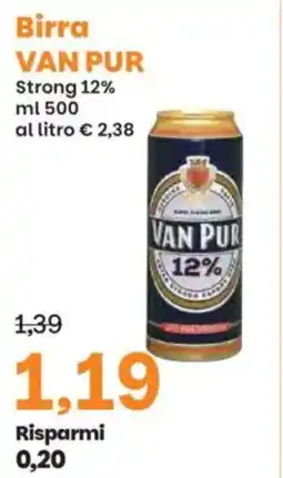 Prix Quality Birra VAN PUR Strong offerta