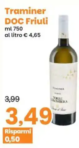 Prix Quality Traminer DOC Friuli offerta