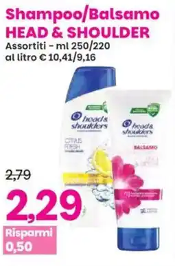 Prix Quality Shampoo/Balsamo HEAD & SHOULDER offerta