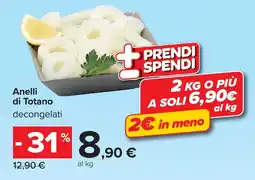 Carrefour Anelli di Totano decongelati offerta