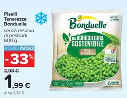 Carrefour Piselli Tenerezza Bonduelle offerta
