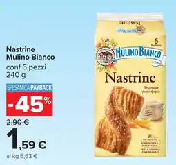 Carrefour Nastrine Mulino Bianco offerta