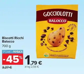 Carrefour Biscotti Ricchi Balocco offerta