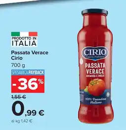Carrefour Passata Verace Cirio offerta