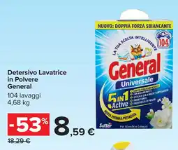 Carrefour Detersivo Lavatrice in Polvere General offerta