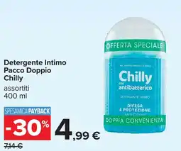 Carrefour Detergente Intimo Pacco Doppio Chilly offerta