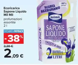 Carrefour Ecoricarica Sapone Liquido Mil Mil offerta
