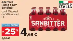 Carrefour Aperitivo Rosso o Dry SanBittèr offerta