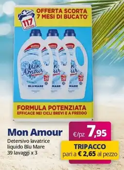 Acqua & Sapone Mon Amour Detersivo lavatrice liquido Blu Mare offerta
