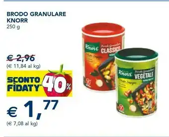 Esselunga Brodo granulare classico 250 g(ml) offerta