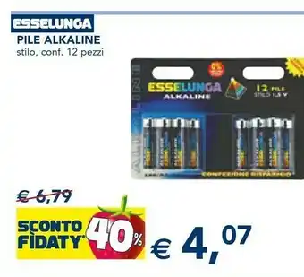 Esselunga Esselunga pile alkaline offerta