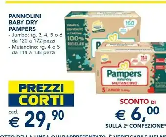 Esselunga Pannolini baby dry offerta