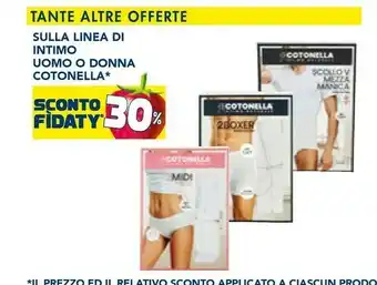 Esselunga Cotonella sulla linea di intimo donna offerta