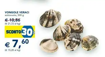 Esselunga Vongole veraci offerta