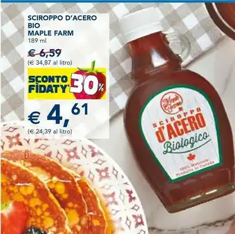 Esselunga Sciroppo d'acero bio offerta