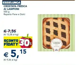 Esselunga Esselunga - crostata fresca alle lamponi offerta