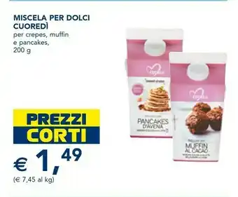 Esselunga Cuore di - miscela per pancakes d'avena bio offerta